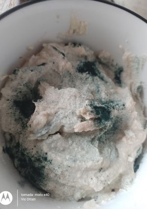 Una foto de Tofufort vegano (reemplazo del Roquefort)