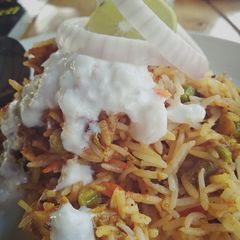 A picture of Biryani.