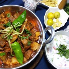Beef achari karhai A picture of Beef achari karhai.
