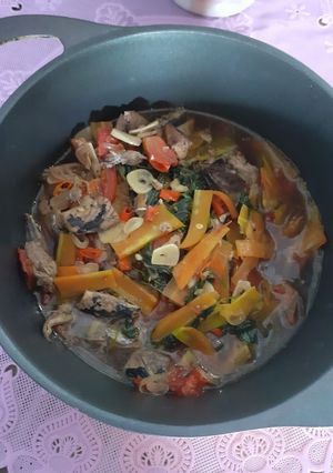 Foto resep Tumis kangkung dan ikan tongkol