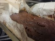 Una foto de brownie de limon sin gluten