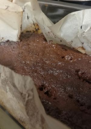 Una foto de Brownie sin huevo (Fácil y Casera)