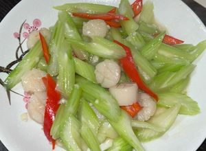 Foto resep Batang seledri tumis scalop