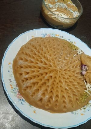 عکسی از دستور حلوا شیر آسون بدون شربت+ حلوا شکلاتی