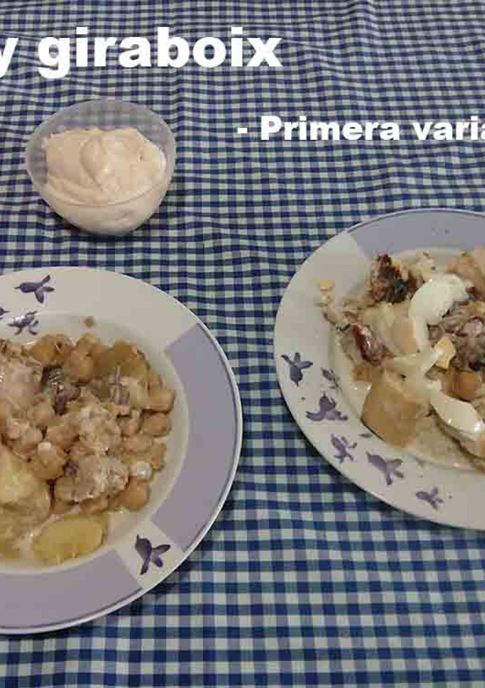 Una foto de Ajos y giraboix