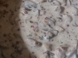 Tejszínes gombás-csirkemell baconnal