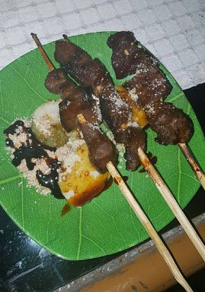 Foto resep Lontong sate kambing