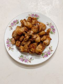 Hình của món Ba chỉ nướng bằng nồi chiên không dầu.