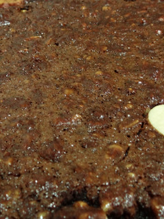 A picture of Walnut Caramel Fudge Pie.
