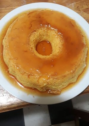 Una foto de Flan casero