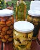 Aceitunas en aceite y especias