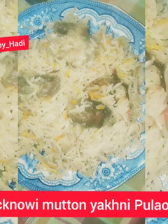 A picture of Lucknowi mutton yakhni Pulao 🍛.