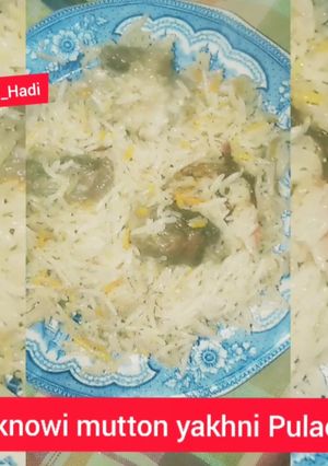 A picture of Lucknowi mutton yakhni Pulao 🍛.