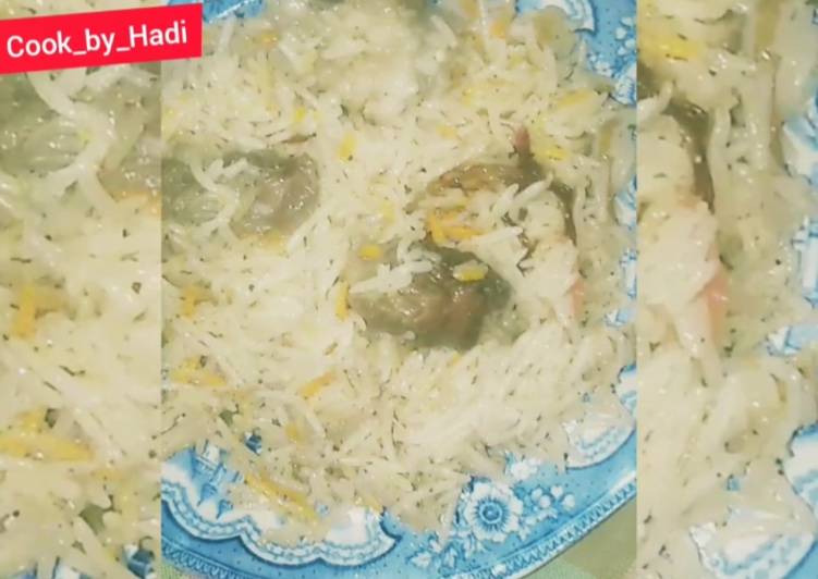 Recipe of Homemade Lucknowi mutton yakhni Pulao 🍛