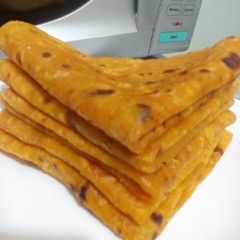 A picture of Pumpkin chapati.