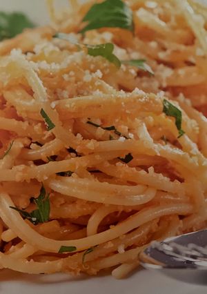 Zdjęcie przepisu Spaghetti z tuńczykiem (Książka Thermomix).