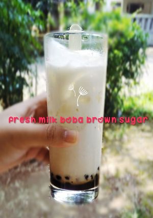 Foto resep Fresh milk boba brown sugar