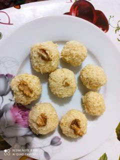 صورة لوصفة كرات جوز الهند