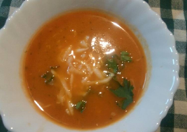 Recipe of Quick Cheesy Tomato Soup