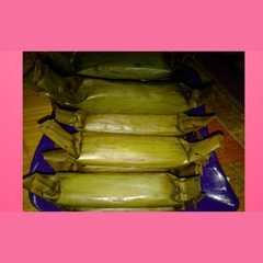 A picture of Lontong so simple.