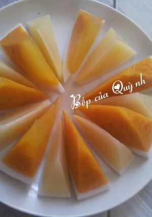 Hình của món Rau cau quả dừa vị bí đỏ - bắp.
