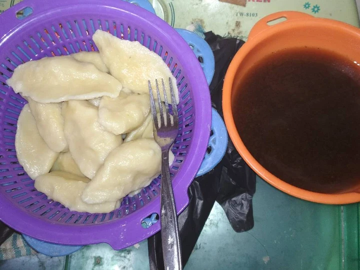 Cara Simple Membikin Resep  Pempek Dos Ebi lembutt tanpa ikan yang Enak Banget, Menggugah Selera