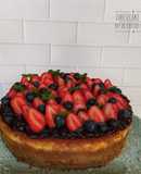 Cheesecake tipo New York de frutos rojos
