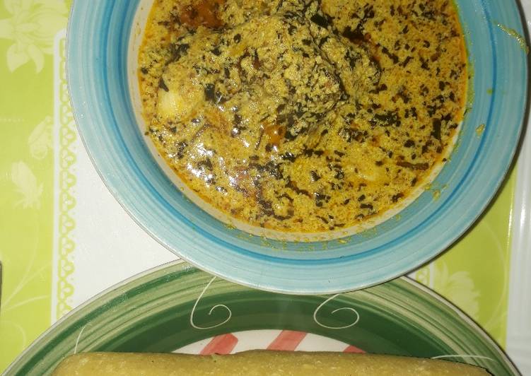 Recipe of Favorite Egusi soup with dry bitter leaf