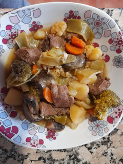 Una foto de Menestra de verduras con carne