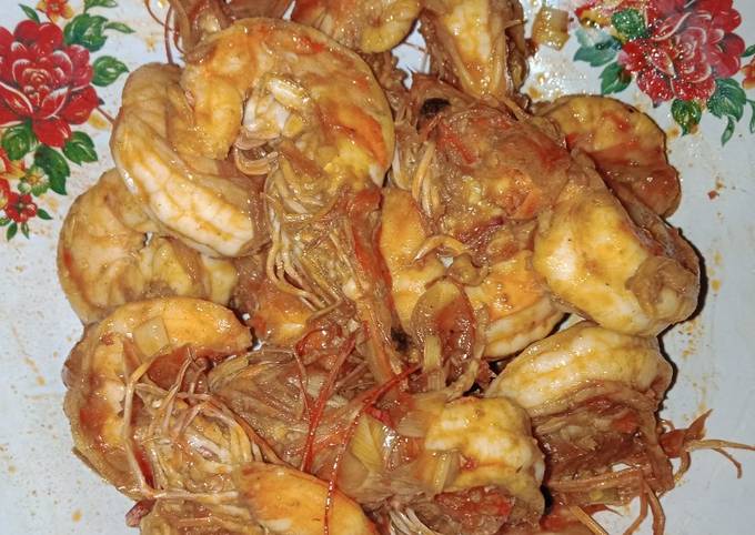 Udang bakar saus tiram