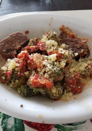 Una foto de Ñoquis de verdura y ricota low carb