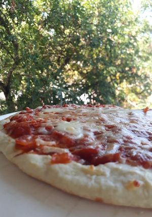 Una foto de Pizza casera