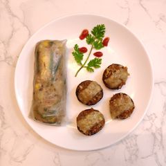 Stuffed Baked Mushrooms A picture of Stuffed Baked Mushrooms.