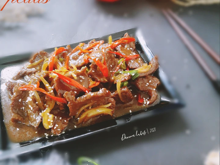 Cara Gampang Menyiapkan Resep Beef Teriyaki pedas Anti Ribet, Mantap Sekali