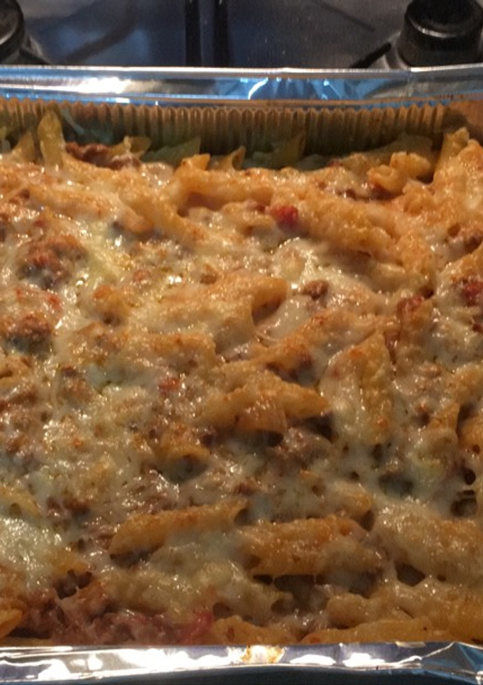 Una foto de Macarrones gratinados receta muy fácil