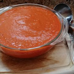 Roasted Red Pepper and Vegetable Soup A picture of Roasted Red Pepper and Vegetable Soup.
