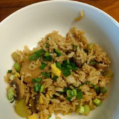 A picture of Veggie Fried Rice.