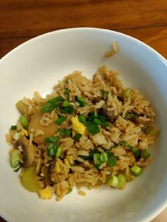 A picture of Veggie Fried Rice.