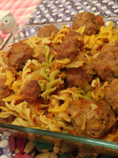 Foto resep Fusili Bolognese with Cheese Meatballs