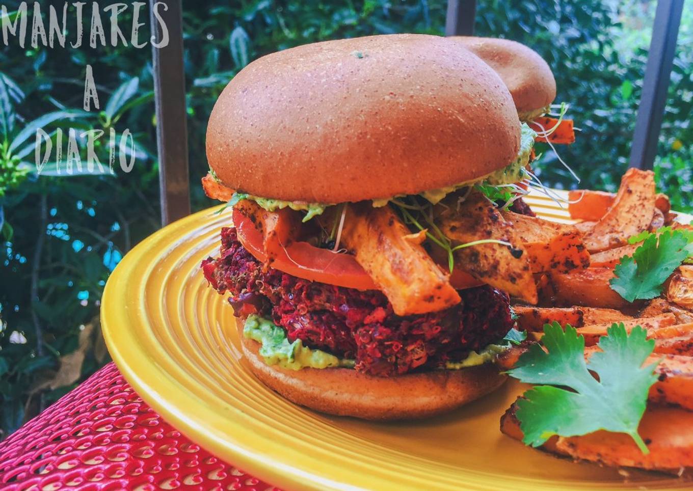 Hamburguesa Dulce Primavera (Vegan)