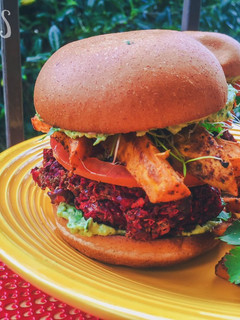 Una foto de Hamburguesa Dulce Primavera (Vegan)