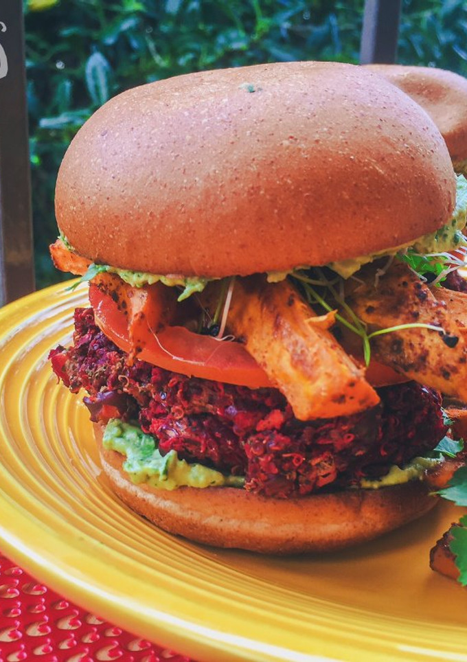 Una foto de Hamburguesa Dulce Primavera (Vegan)