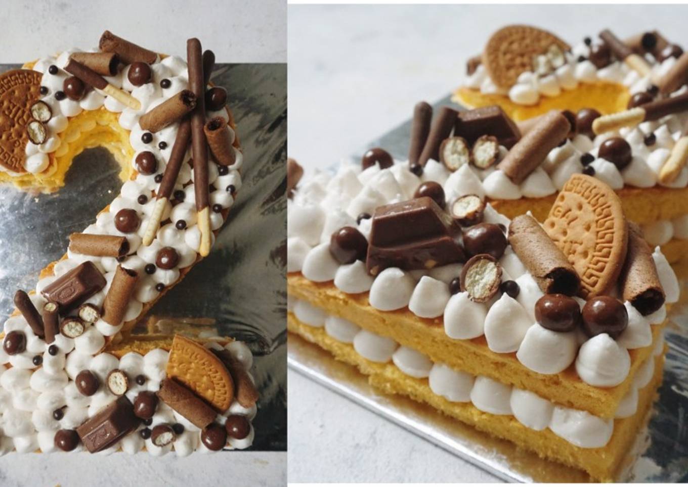 NUMBER CAKE ! Cara hias kue ultah berbentuk angka