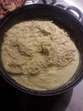Spaghetti en crema de elote