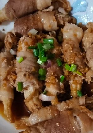 Foto resep Enoki bacon roll