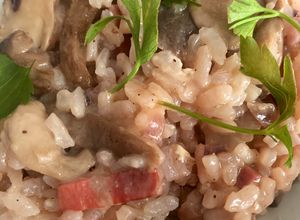 Foto principal de Risotto de jamón ibérico y setas