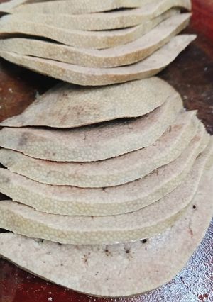 Hình của món Luộc gan trắng và mềm.