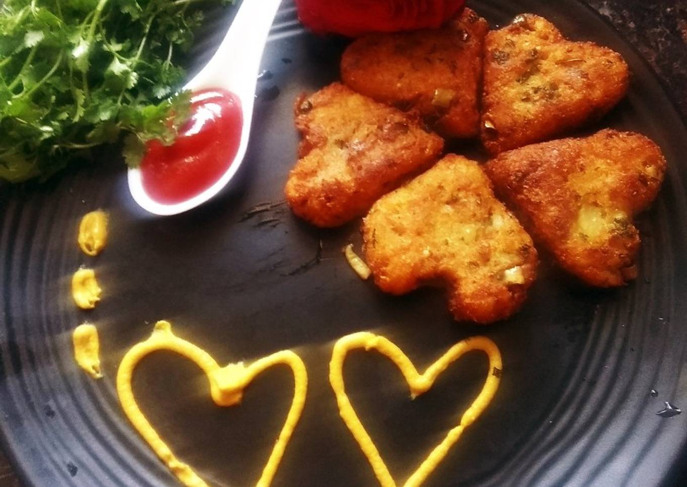 Bread pottao heart cutlet