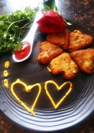 A picture of Bread pottao heart cutlet.