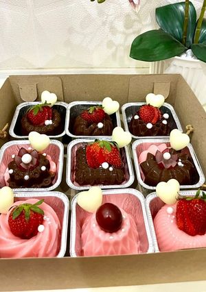 Foto resep Puding Coklat Stroberi Nutrijell